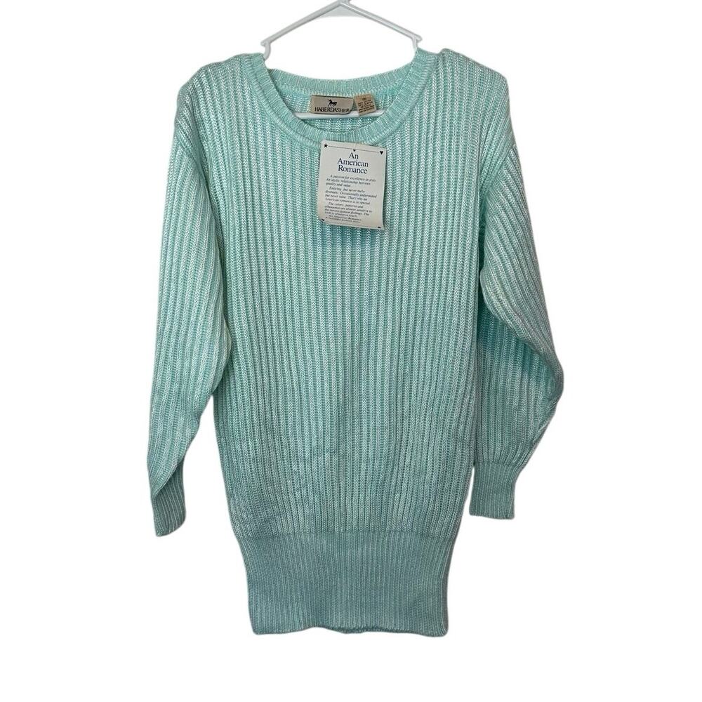 NWT‎ Vintage American Romance by Haberdasher Crewneck Ribbed Sweater Size S